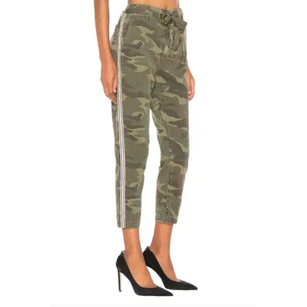 SUNDRY Camouflage Cargo l'automne Pants Side‎ Stripe Cropped Womens Size 27